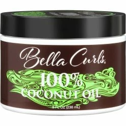Outlet 😍 Bella Curls 100 Percent Coconut Oil 8 Oz. 🌟
