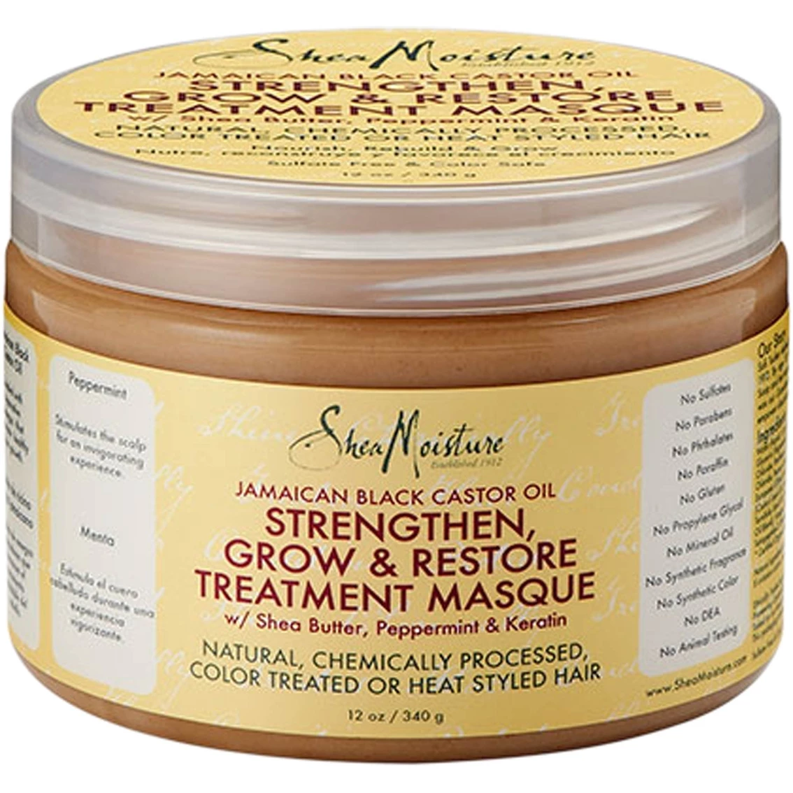 Promo 🔥 SheaMoisture Jamaican Black Castor Oil Strengthen Grow And Restore Treatment Masque 🎉