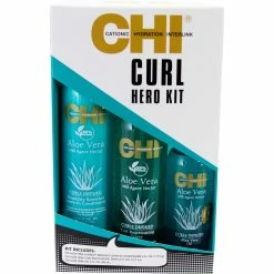 Discount 💯 Chi Aloe Vera Curl Hero Kit ⌛